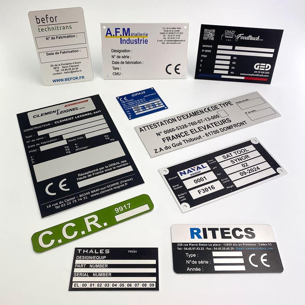 Fabricant Plaques constructeur Plaques CE Anodisation et gravure Fabricant Plaques constructeur Plaques CE Anodisation et gravure
