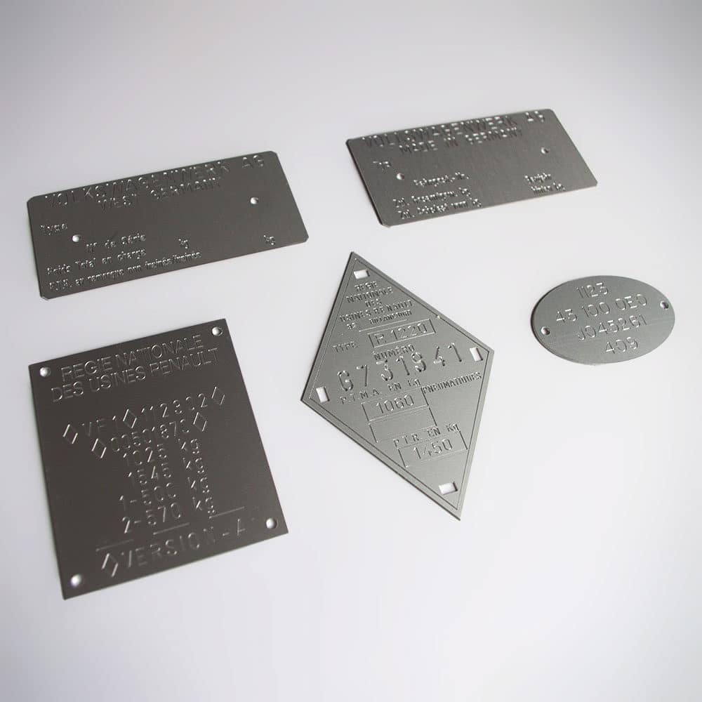 plaques constructeur métal alu gravé évidé personnalisé plaques constructeur métal alu gravé évidé personnalisé